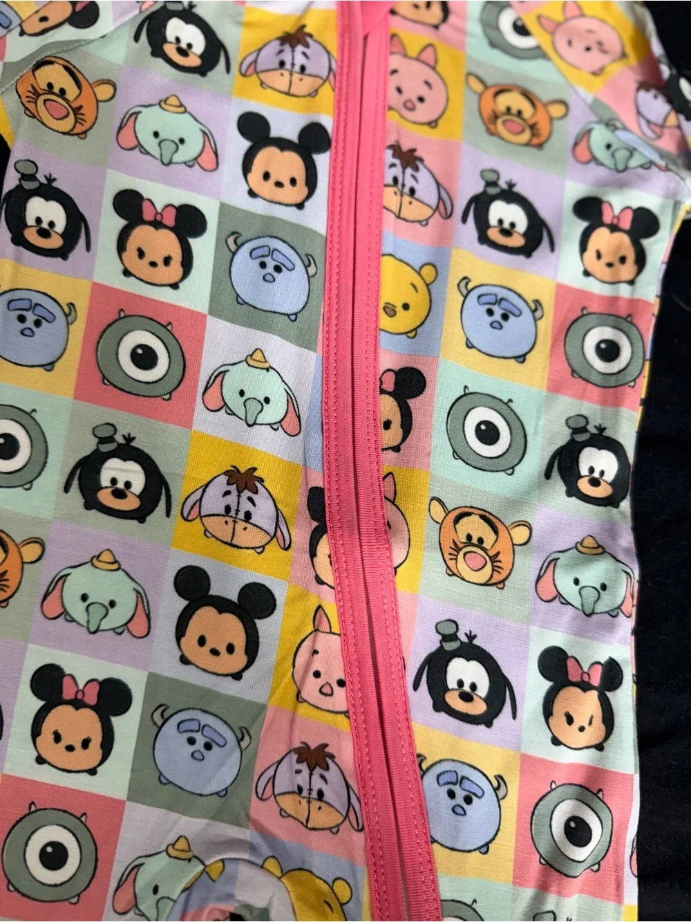 Disney Bamboo Pink Multi-Character One-Piece Pajamas